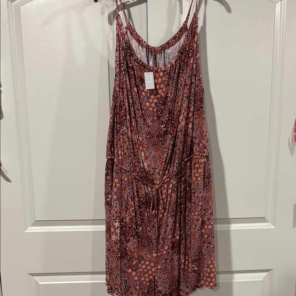 Bohemian Paisley Print Romper